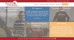 Desktop Screenshot of educatetomorrow.org